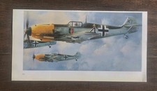 1987 Robert Taylor Aviation Art JG-52 Messerschmitt Me109 German Fighter Plane