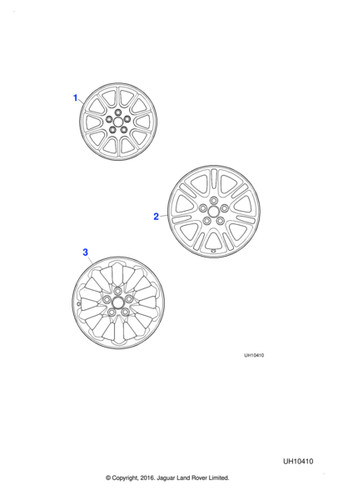Jaguar genuine xr817325 - genuine, alloy