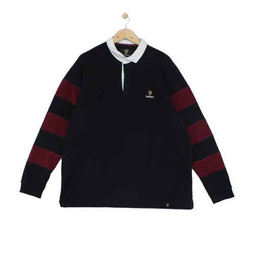 Guinness striped rugby polo - guinness,