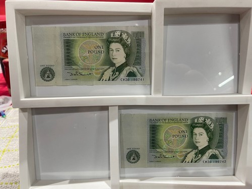 Old english one pound notes - old,