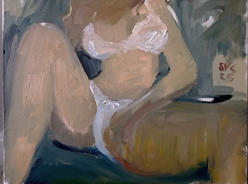 Figure oil painting fauvist - painting,