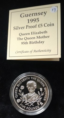 1995 guernsey silver proof - guernsey,