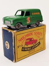 Matchbox Series Lesney No59a Ford Thames Singer Van Dark green GPW. 