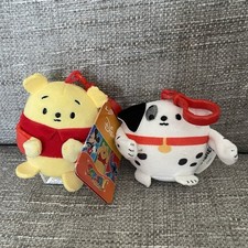 BNWT Disney Winnie Pooh SQUASHY PODGIES  Squishmallow Plush Soft Toy & Dalmatian