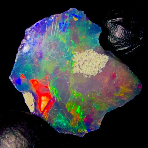 Black dry opal ethiopian - black, opal,ethiopian