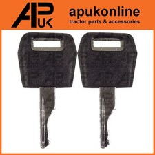 2x Ignition Motor Starter Keys for McCormick MC90 MC95 MC100 MC105 MC110 Tractor