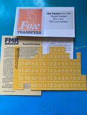NEW FOX FMR Transfers F315 BR Revised Standard Blue (Large Logo) Livery Loco