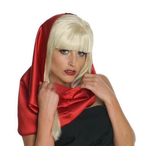 Red lady gaga headscarf - gaga,