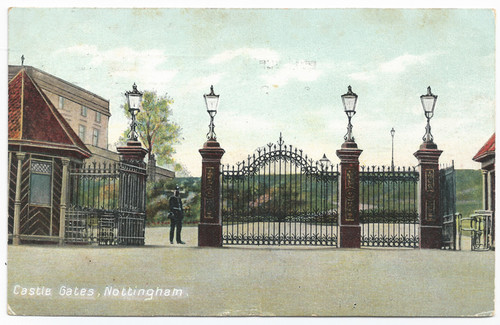 Nottingham castle wrought - castle, iron