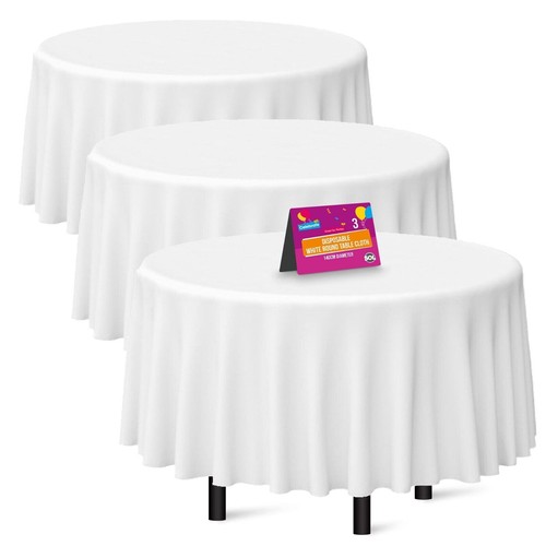 Plastic table covers round - 3-9,
