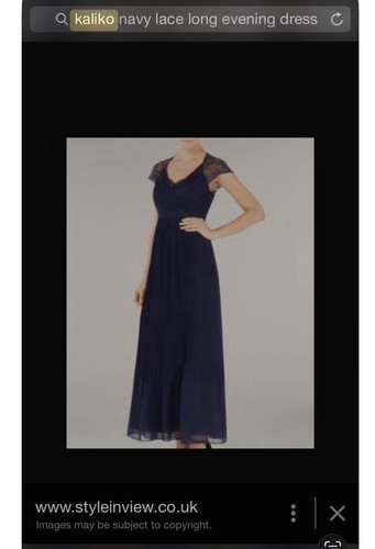 Kaliko navy lace - , pleated