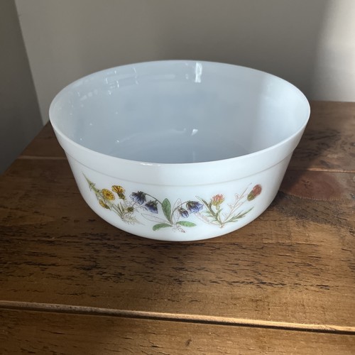 Vintage arcopal white - white, floral