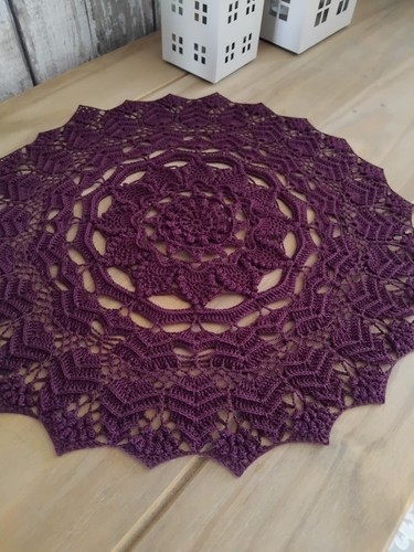New crochet white doily - crochet, 3d