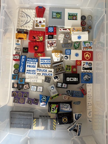 Lego printed stickered - lego, parts