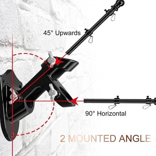 Flag pole holder wall - pole,