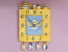 3D Teapot Wall Clock Resin
