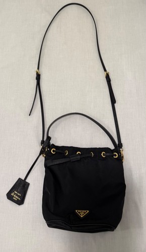 Prada duet nylon bucket - duet, re-nylon