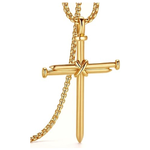 Cross necklace men - cross,