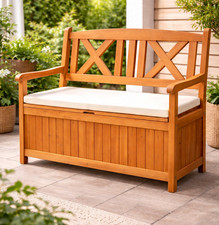 Garden storage bench 114cm - bench,