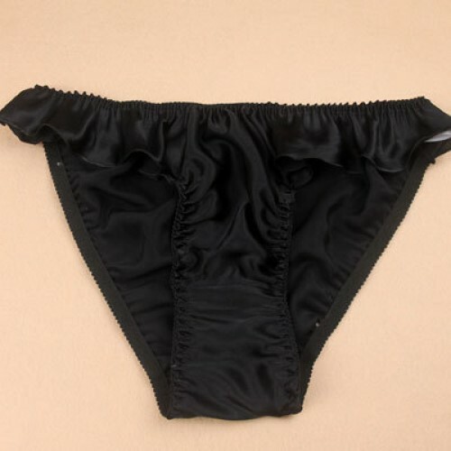 Womens 100 silk frilly - silk,