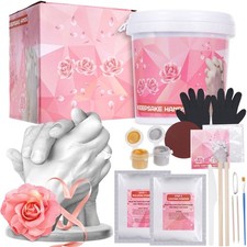 18Pcs Hand Moulding kit Couples Holding Hands 3D Hand Casting kit Christmas Gift
