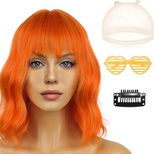 Orange Wig, 35CM Mermaid Wigs