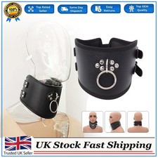 PU Leather Neck Collar Corset Bondage Harness Belt Strap SM Posture Neckcollar！