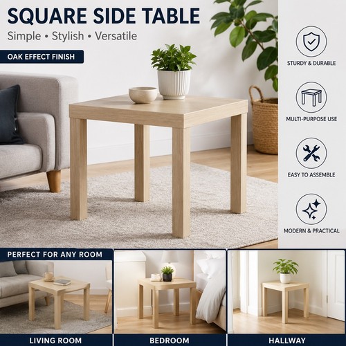 Lack wooden side table - side, effect