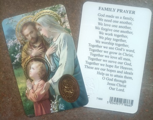 Prayer card holy - -, family