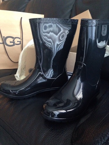 Ugg black rain - boots, rainboots
