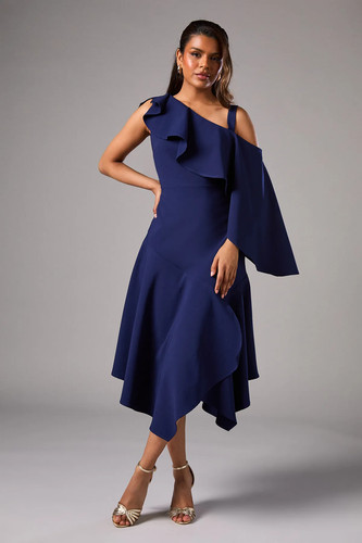 Coast navy midi - midi, dress
