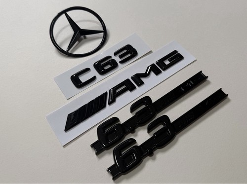 Gloss black rear star - black, &