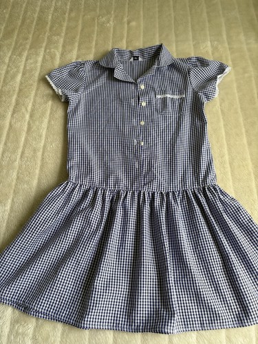 Girls navy gingham - girls,