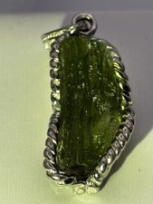 Raw Czech Moldavite Pendant