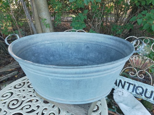 Large 1930 galvanised - galvanised, wash