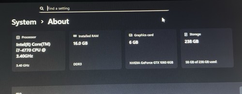 Gtx 1060 gaming setup - gaming, i7