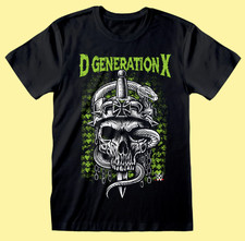 WWE D-GENERATION X SKULL T-SHIRT S M L XL XXL Unisex Men's Official Wrestler Top