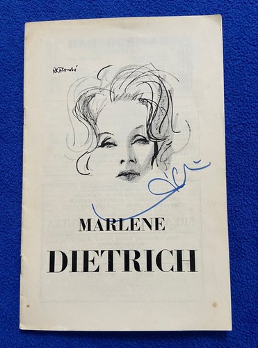 Marlene dietrich signed - marlene,
