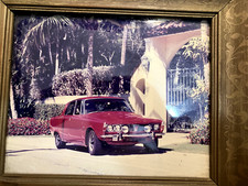 1990 Framed Photo of Restored 1969 Rover 2000TC by Gate of Mar A Lago Palm Beach