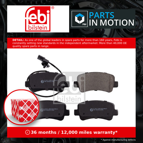 Brake pads set - set, fits