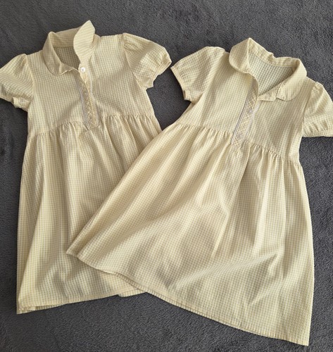 Yellow gingham school - yellow,