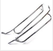 VESPA GTS 125 300 2023 on ITALIAN CHROME SIDE CRASHBARS FLORIDA BARS