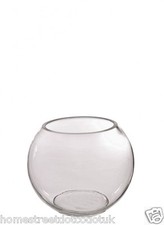 Clear Glass Fish Bowl Vase