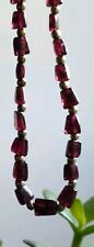 Vintage Garnet Bead Necklace