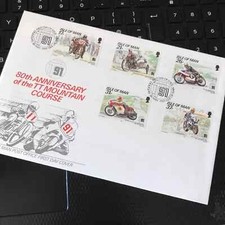Isle Of Man TT Races 80th Ann. Mountain Course First Day Cover 1991 UNADDRESSED