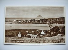 Ballantrae postcard and Ailsa Craig. Near Girvan, Turnberry, Dunure etc.