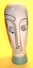 Handpainted Ceramic Head