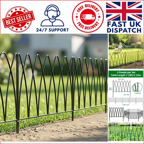 Durable metal garden fence - durable,