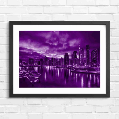 Dubai marina sunset skyline - dubai,