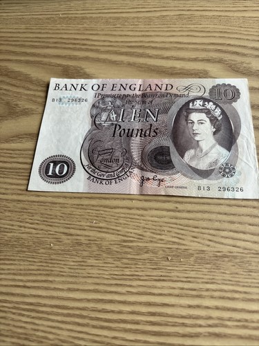 Old ten pound note - old,